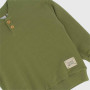 Felpa modello serafino da Bambino, VERDE Felpa modello serafino da Bambino, VERDE