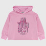 Pile avec capuchon pour fille, rose Pile avec capuchon pour fille, rose