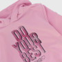 Pile avec capuchon pour fille, rose Pile avec capuchon pour fille, rose