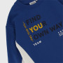 Sweat-shirt crew neck for boy, blue Sweat-shirt crew neck for boy, blue