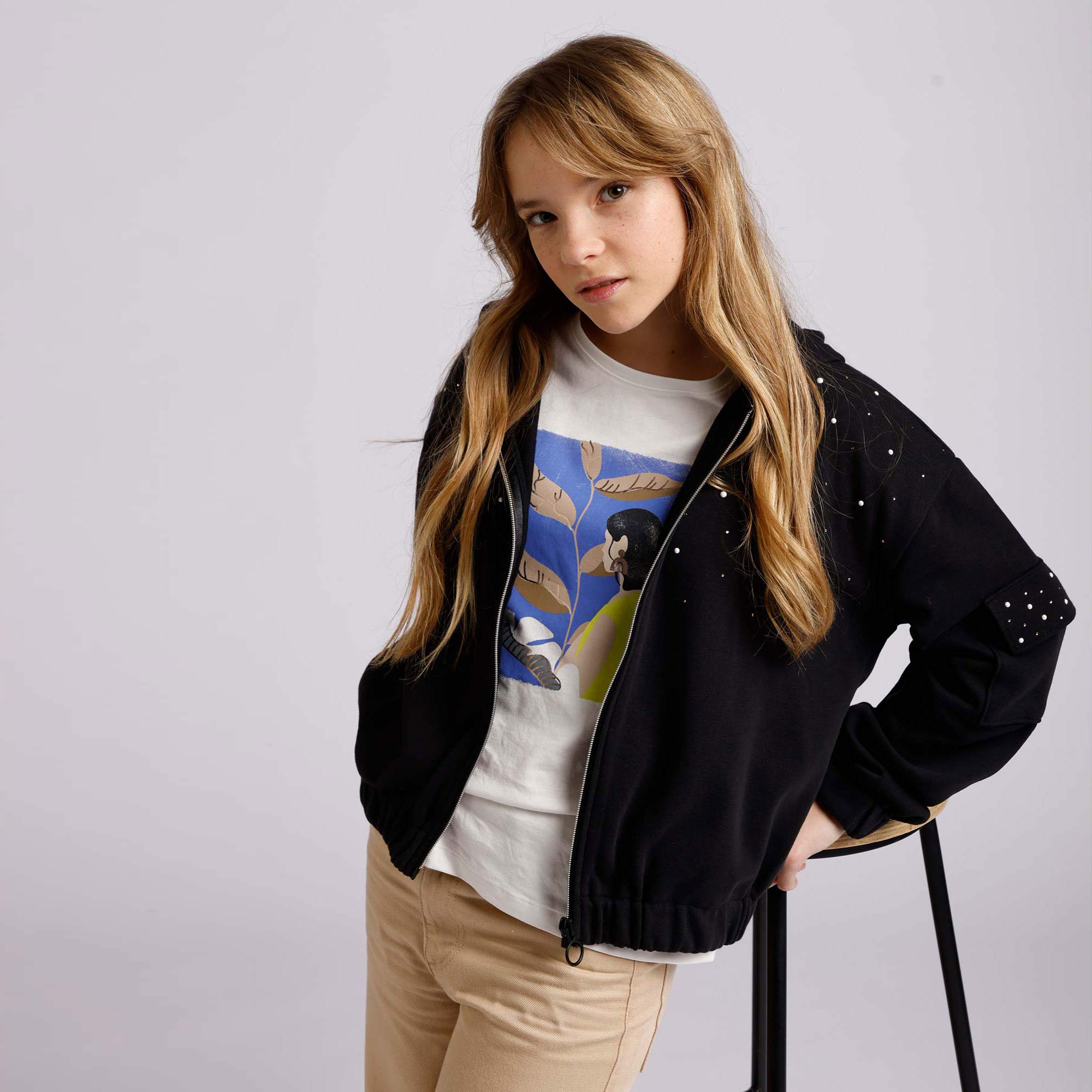 Felpa Abbigliamento Sportivo Bambine Felpa Bambina 12 Anni Rolanko