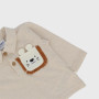 Set with two pieces for newborn, beige Set with two pieces for newborn, beige