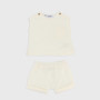 Set with two pieces for newborn, white Set with two pieces for newborn, white