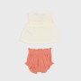 Set with two pieces for newborn, white Set with two pieces for newborn, white