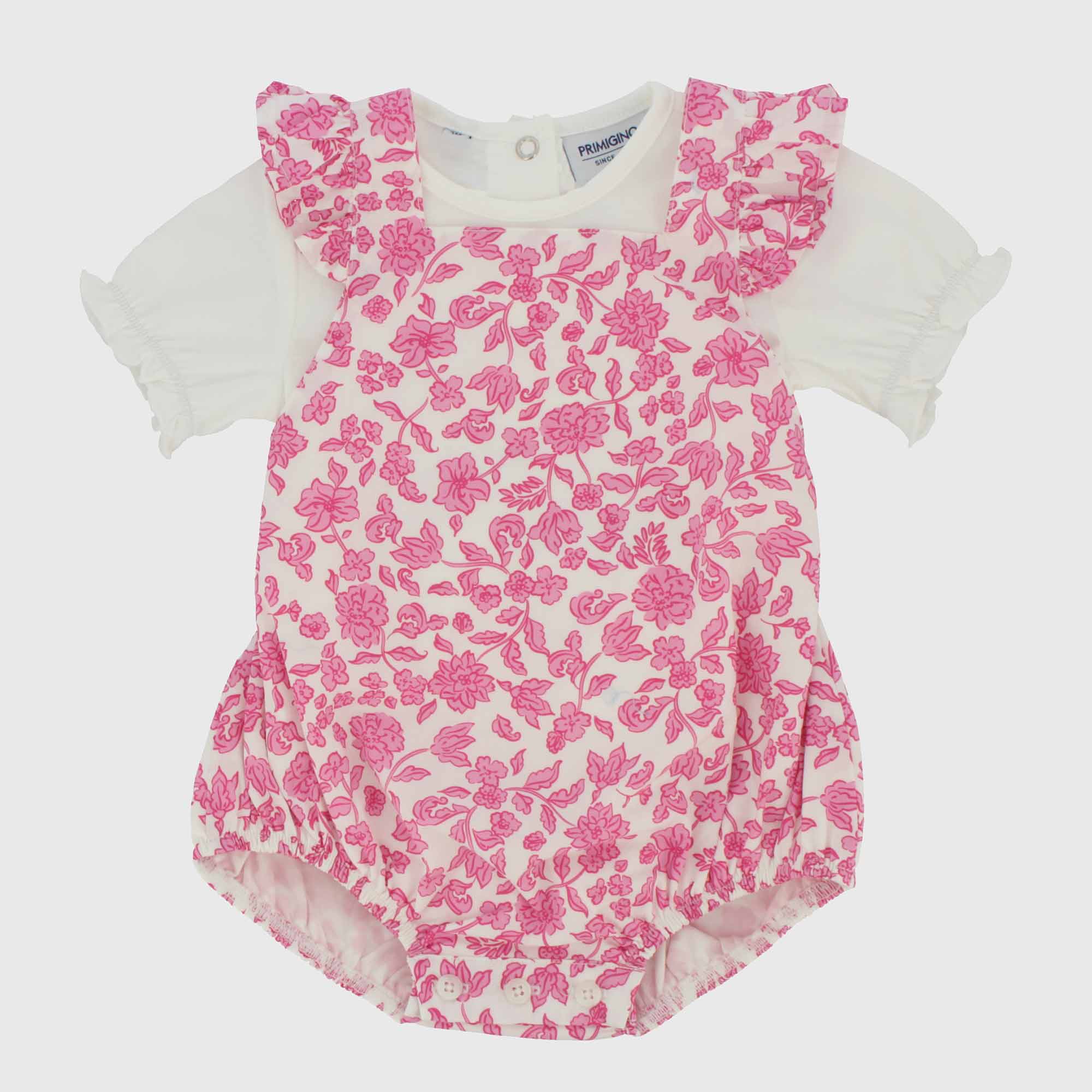 Completo due pezzi da Neonata, BIANCO