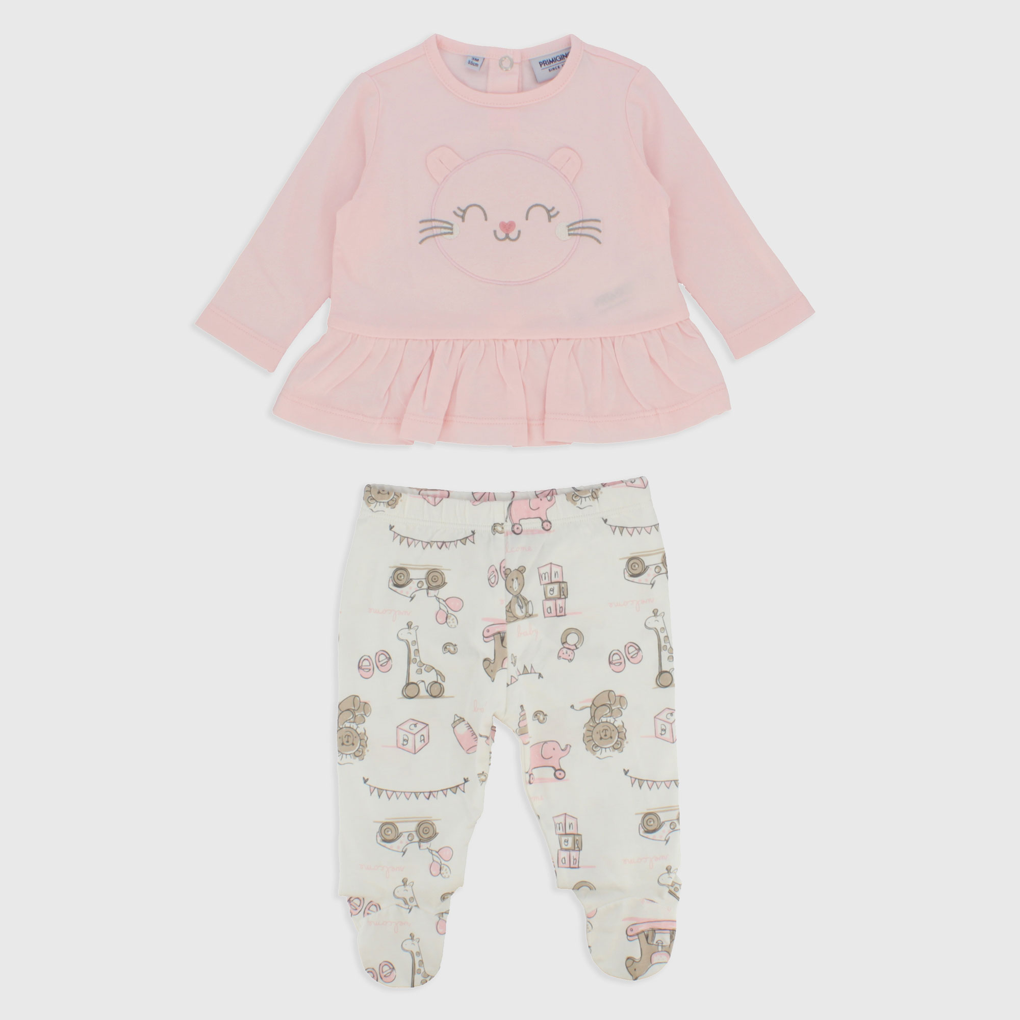 Completo due pezzi da Neonata, ROSA