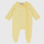 mono de tejido interlock de recién nacida, amarillo mono de tejido interlock de recién nacida, amarillo