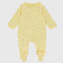 mono de tejido interlock de recién nacida, amarillo mono de tejido interlock de recién nacida, amarillo
