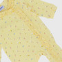 mono de tejido interlock de recién nacida, amarillo mono de tejido interlock de recién nacida, amarillo