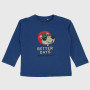 T-shirt oversize in jersey for boy, blue T-shirt oversize in jersey for boy, blue