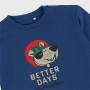 T-shirt oversize in jersey for boy, blue T-shirt oversize in jersey for boy, blue