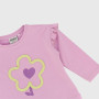 Maglietta in jersey elasticizzato da Bambina, ROSA Maglietta in jersey elasticizzato da Bambina, ROSA