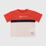 T-shirt in jersey for boy, red T-shirt in jersey for boy, red