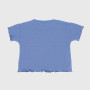 T-shirt côtelé pour fille, bleu T-shirt côtelé pour fille, bleu