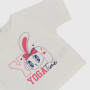 Camiseta oversize de tejido jersey de niña, blanco Camiseta oversize de tejido jersey de niña, blanco