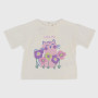 T-shirt oversize en jersey pour fille, blanc T-shirt oversize en jersey pour fille, blanc
