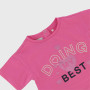 T-shirt en jersey pour fille, rose T-shirt en jersey pour fille, rose