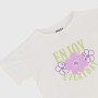 T-shirt en jersey pour fille, blanc T-shirt en jersey pour fille, blanc