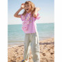 T-shirt in jersey girl, pink T-shirt in jersey girl, pink