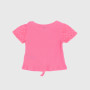 T-SHIRT MIT RIPPE FUER MAEDCHEN,  ROSA T-SHIRT MIT RIPPE FUER MAEDCHEN,  ROSA
