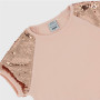 T-shirt in interlock girl, pink T-shirt in interlock girl, pink