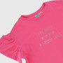 Camiseta de tejido jersey de niña, rosa Camiseta de tejido jersey de niña, rosa