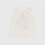 Camiseta de tirantes de tejido jersey de niña, blanco Camiseta de tirantes de tejido jersey de niña, blanco