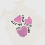 Camiseta de tirantes de tejido jersey de niña, blanco Camiseta de tirantes de tejido jersey de niña, blanco