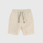Bermuda in gabardine for boy, white Bermuda in gabardine for boy, white