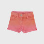 Shorts en gabardine pour fille, orange Shorts en gabardine pour fille, orange