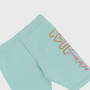 pantalón ciclista de tejido tipo jersey de niña, azul pantalón ciclista de tejido tipo jersey de niña, azul