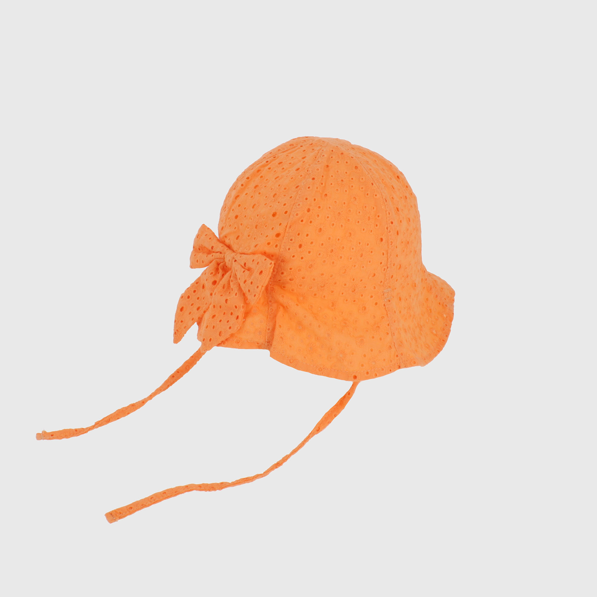 Cappello in pizzo san gallo da Bambina, ARANCIO
