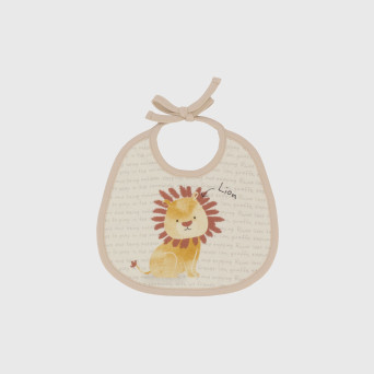Bavaglino in cotone da Neonato, BIANCO Bavaglino in cotone da Neonato, BIANCO