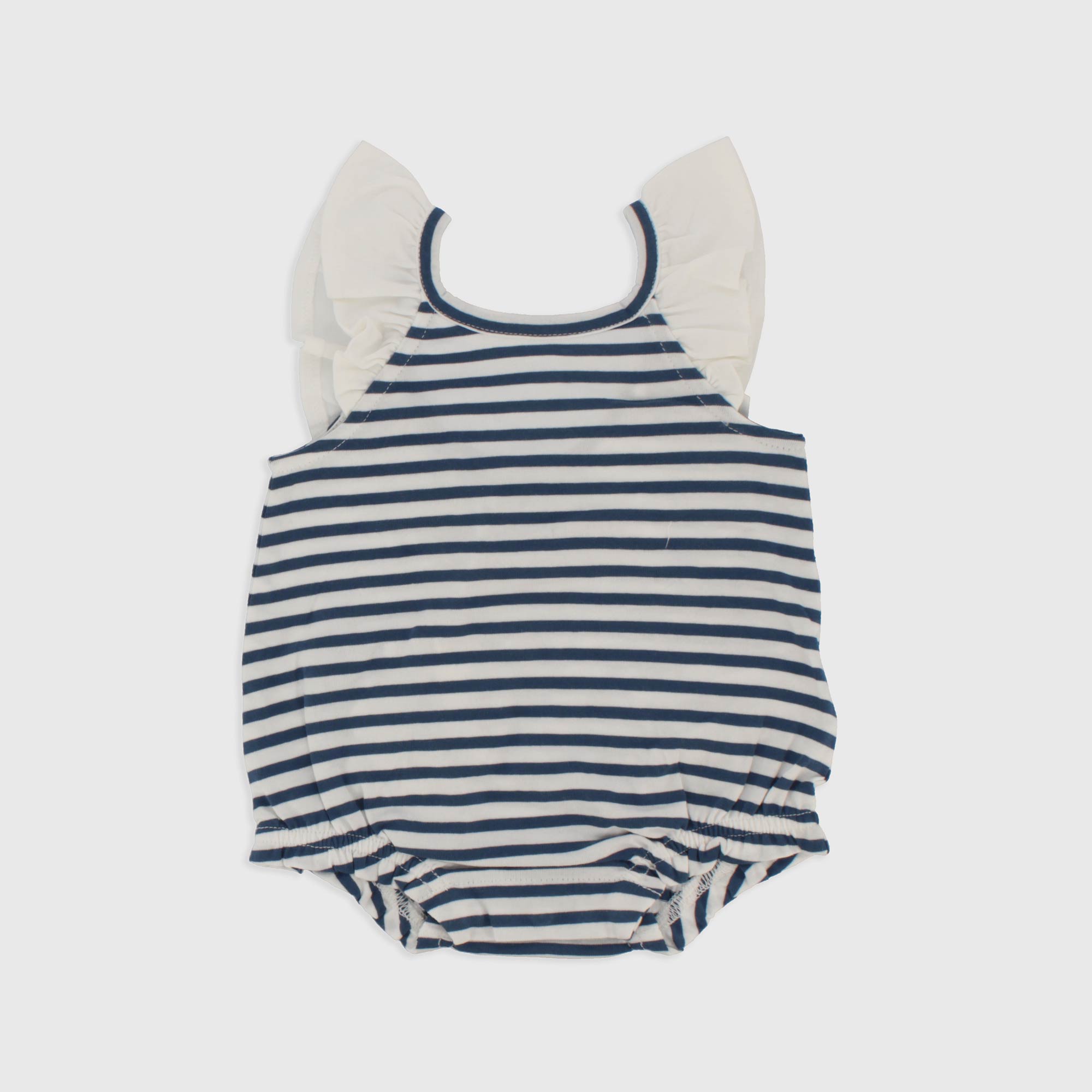 ANZUG AUS JERSEY FUER NEUGEBORENE , BLAU 