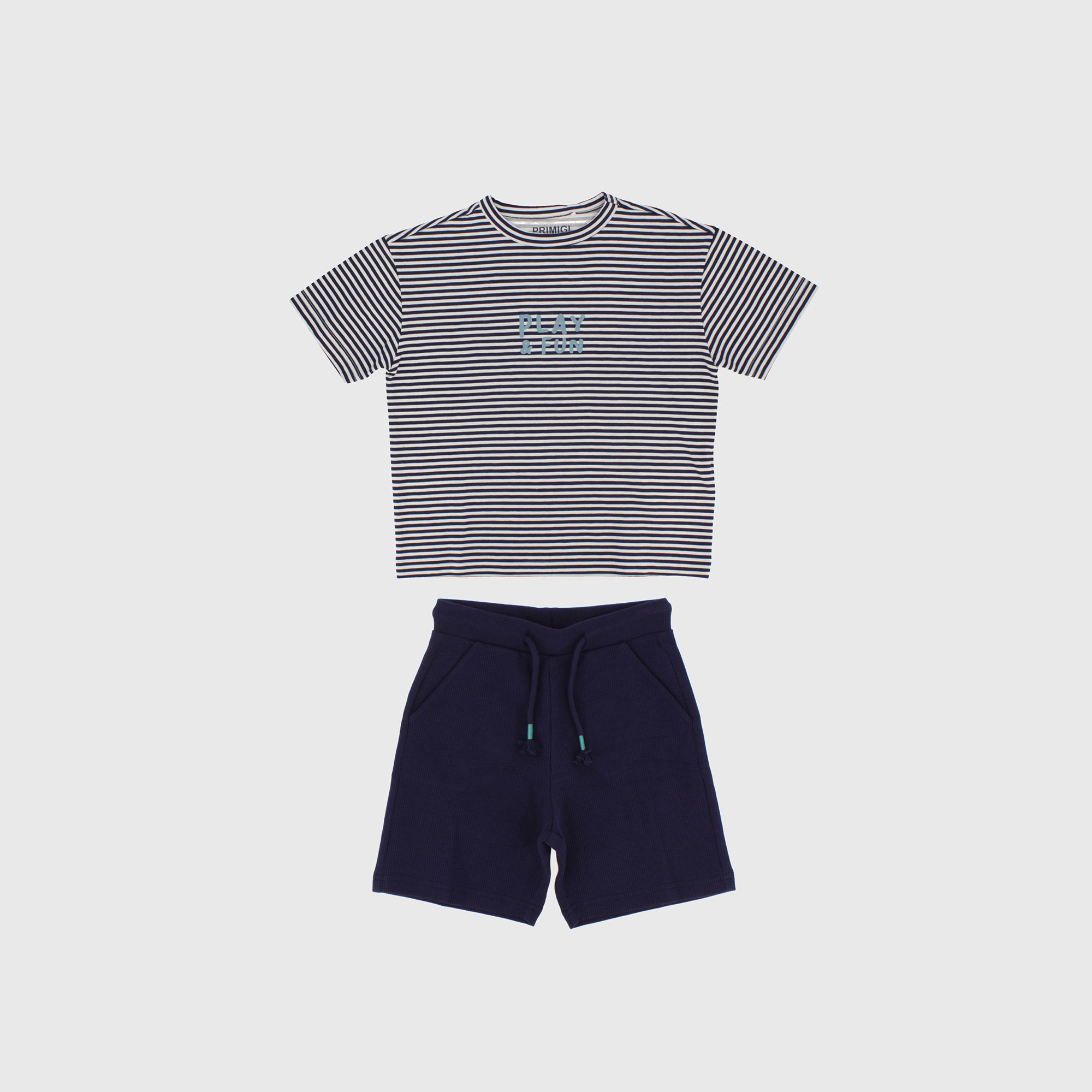 PYJAMA AUS JERSEY FUER JUNGEN, BLAU 