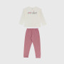 Pyjamas in jersey girl, white Pyjamas in jersey girl, white