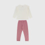 Pyjamas in jersey girl, white Pyjamas in jersey girl, white