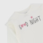 Pyjamas in jersey girl, white Pyjamas in jersey girl, white