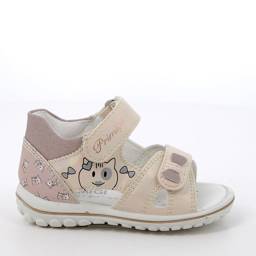 Sandali da bambina cipria iridescente