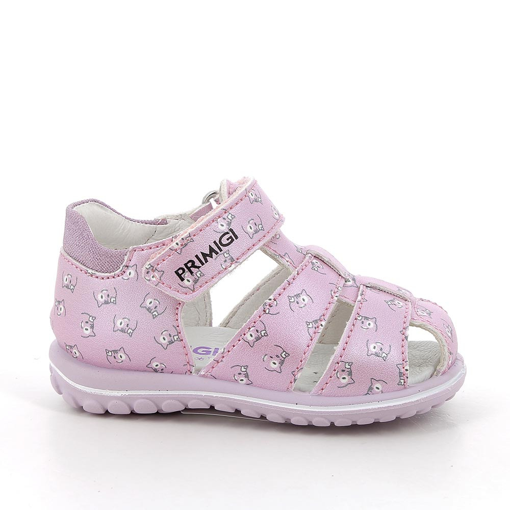 Sandali da bambina rosa perlato