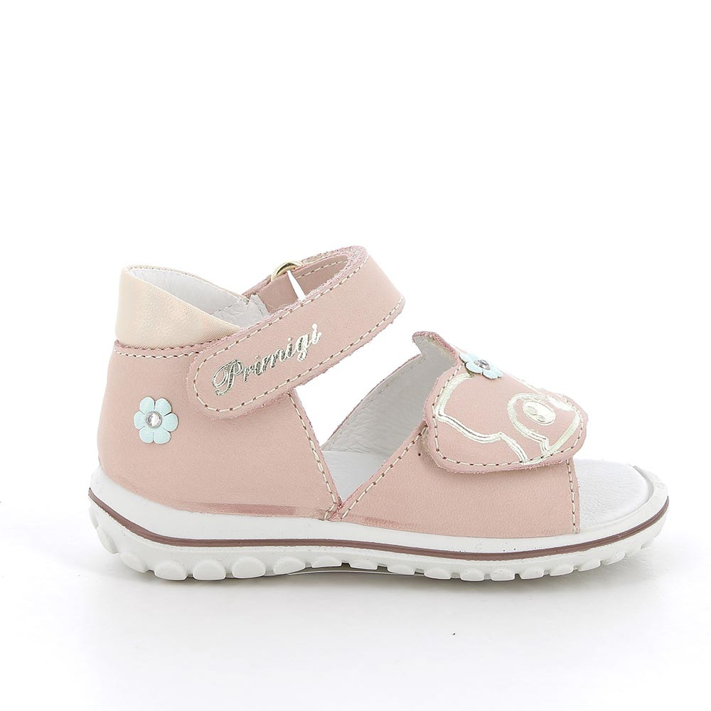 Sandali in pelle da bambina rosa