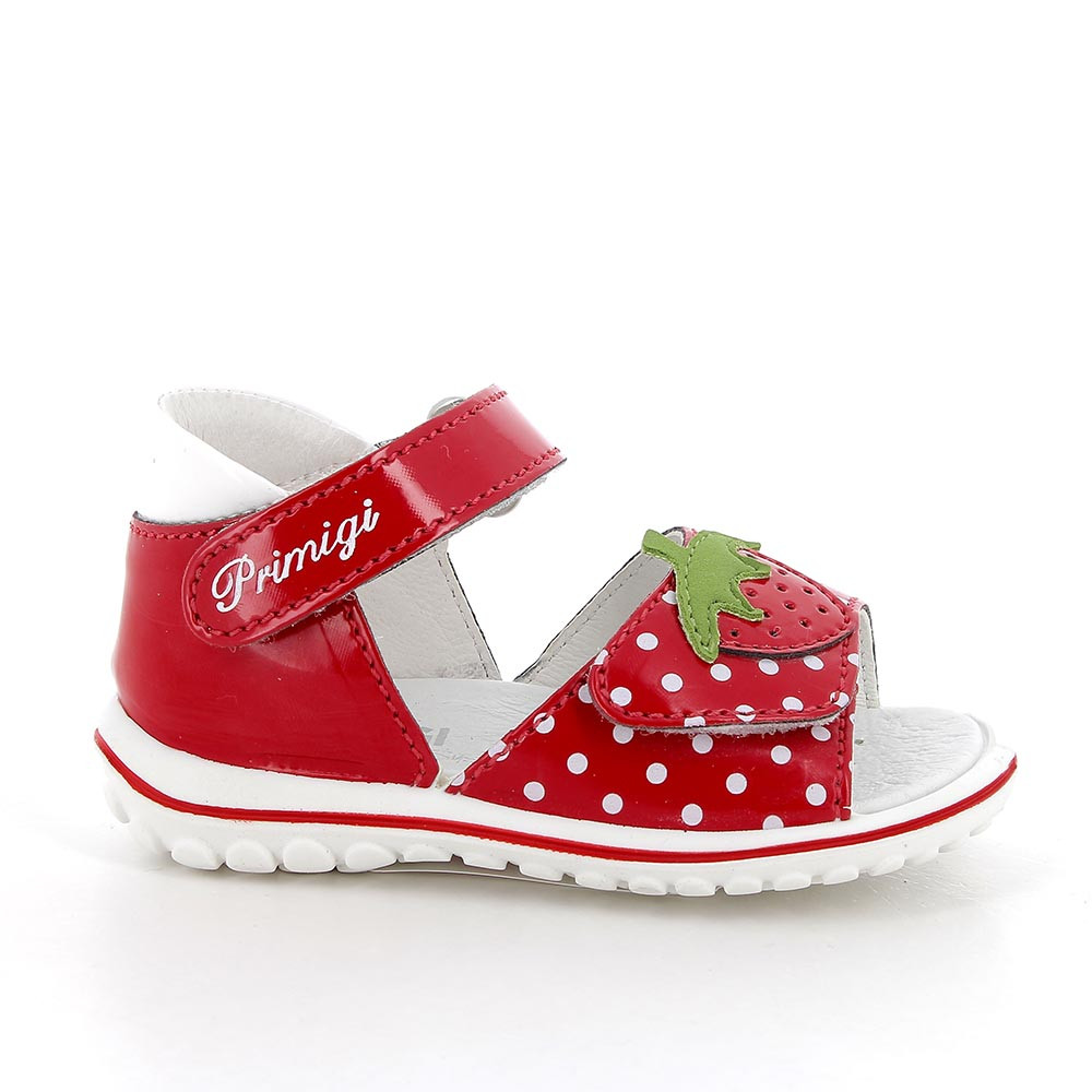 SANDALE  MAEDCHEN   ROT-WEISS