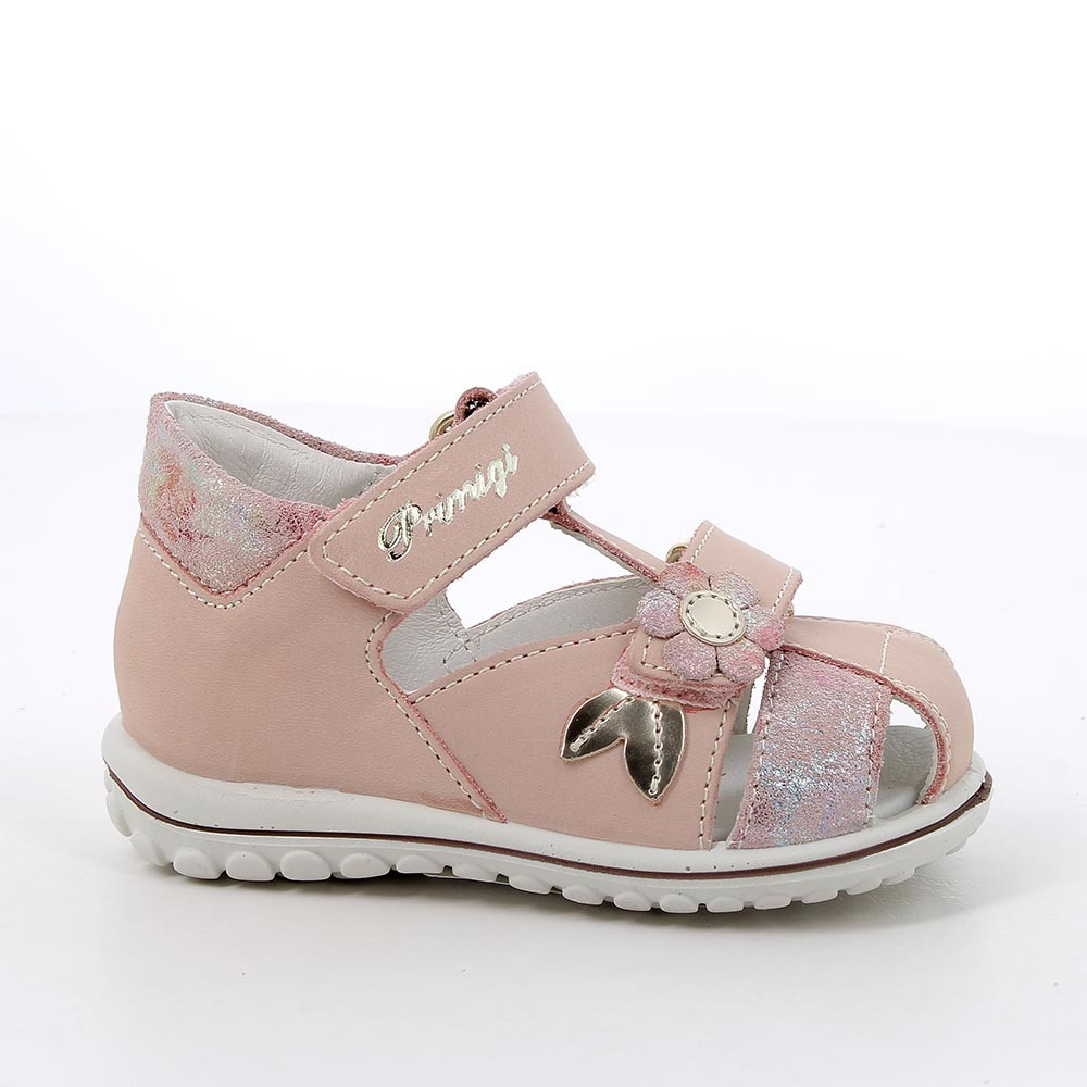 SANDALE AUS LEDER   MAEDCHEN     ROSA MULTICOLOR