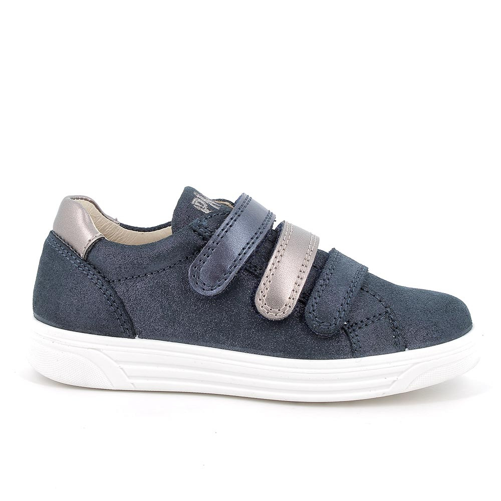 Sneakers in pelle da bambina notte glitter