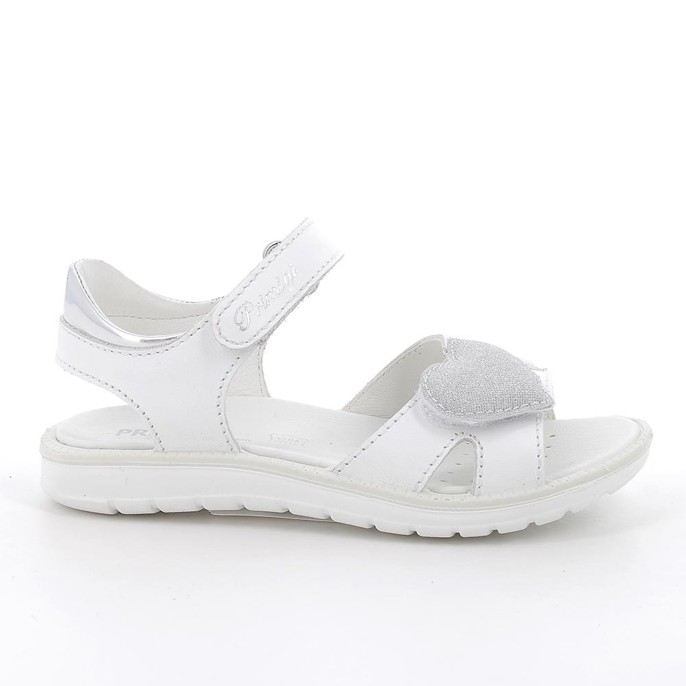 Sandali in pelle da bambina bianco