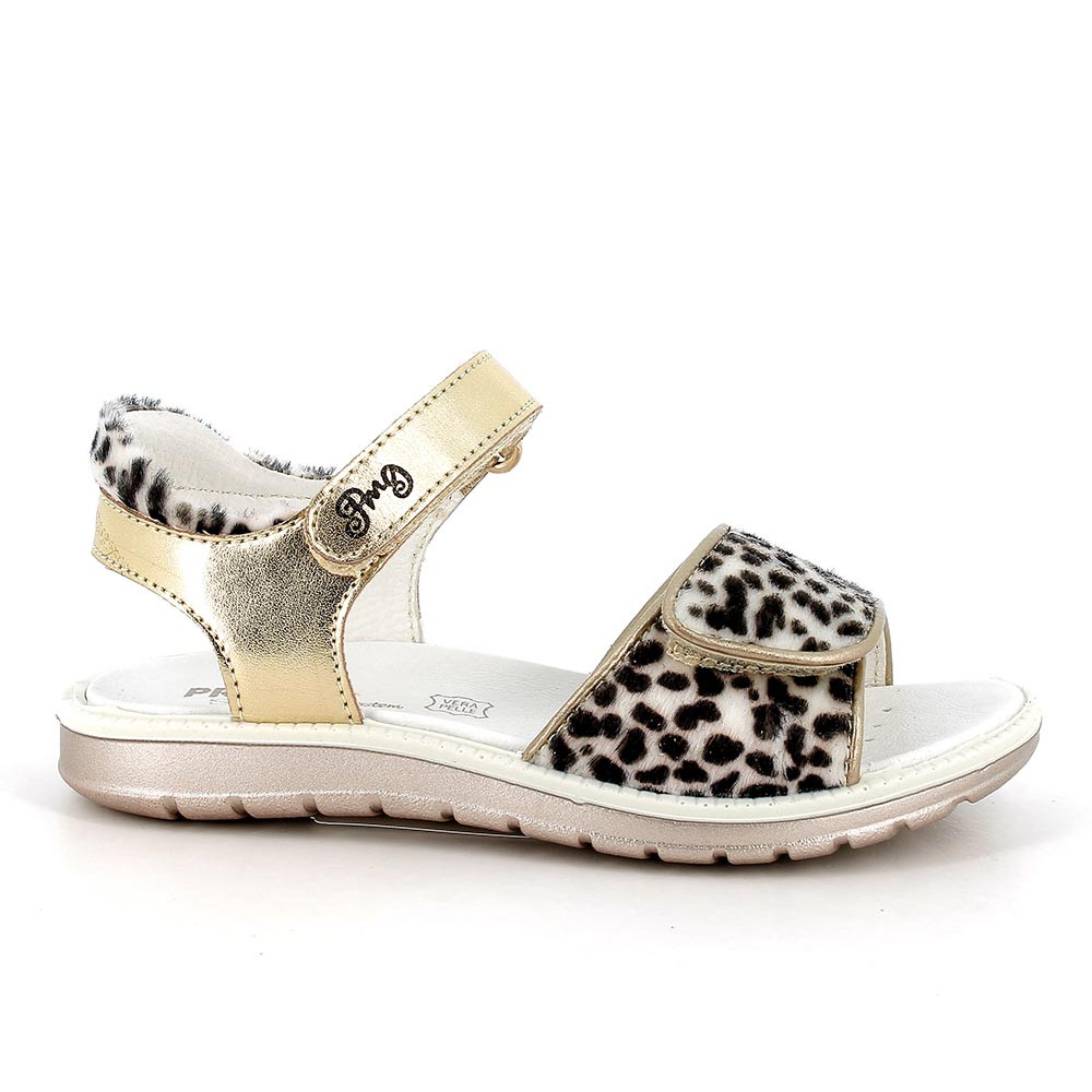 SANDALE  MAEDCHEN    GOLD-WEISS-SCHWARZ