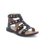 sandale en cuir  fille    noir sandale en cuir  fille    noir