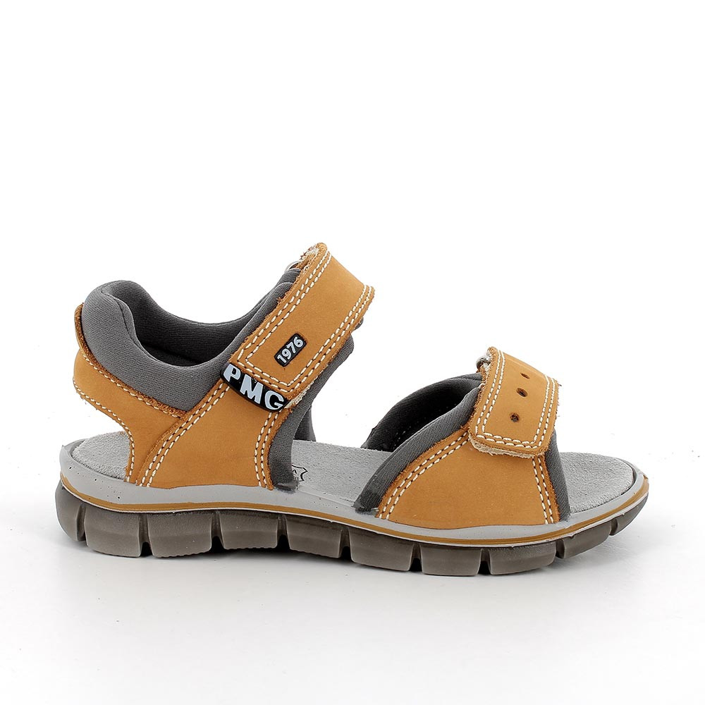 SANDALE  JUNGEN  SENF-GRAU