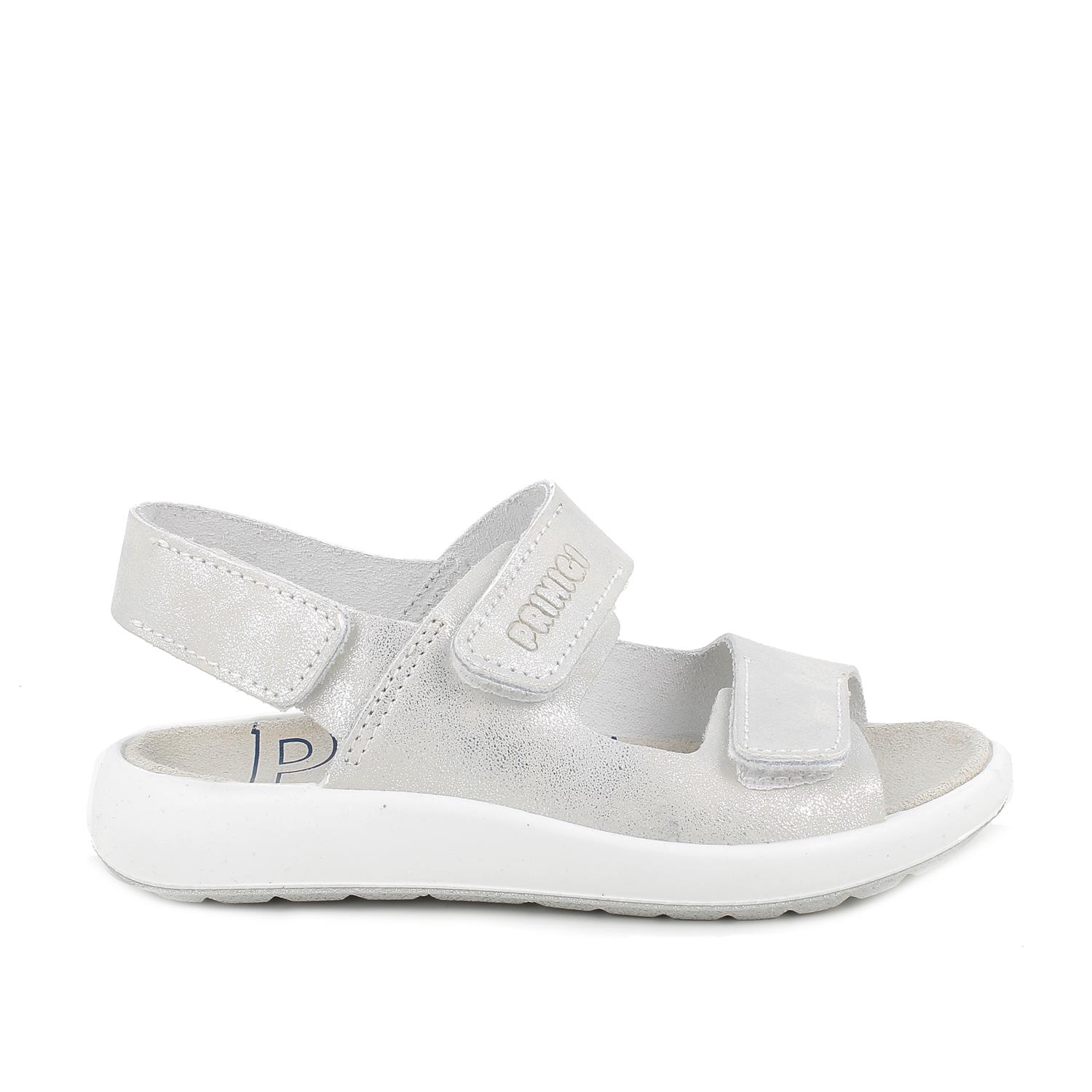 SANDALE  AUS LEDER  MAEDCHEN   SILBER