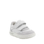 chaussure en cuir  fille   blanc-argent chaussure en cuir  fille   blanc-argent